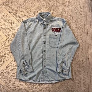 Vintage Marvel Madness Hollywood Denim Shirt